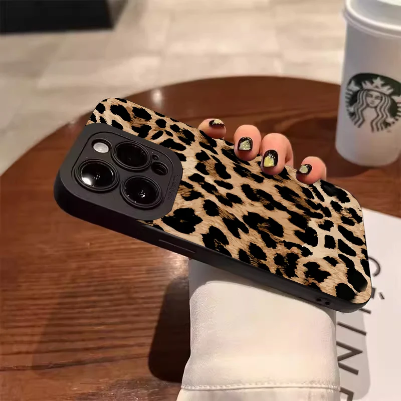 Animal Print Leopard Print Soft Case For IPhone 15 14 13 12 11 Pro Max Cover For IPhone XS XR 7 8 Plus Case Cover Funda Bumber