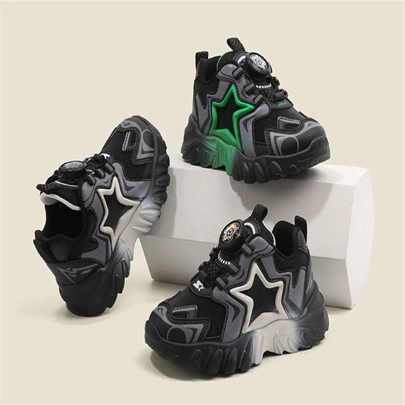 Children's sports shoes, autumn and spring, boys' shoes, girls' non slip casual running shoes, children's walking shoes