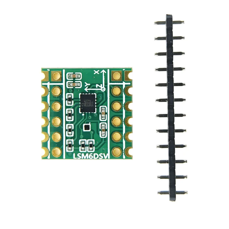 LSM6DSV 6-Axis IMU Module with Optional QMC6309 Magnetometer SPI/I²C Interface, Compatible with DIY SlimeVR & Smol-Style PCBs