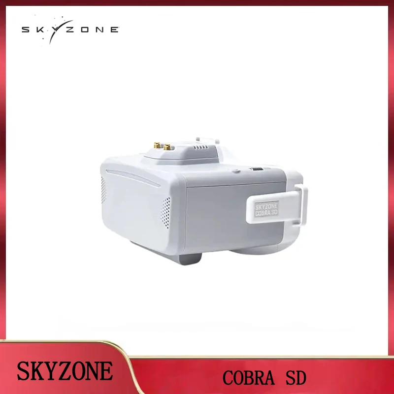 

SKYZONE COBRA SD FPV Goggles: 4.3" 800X480 LCD Screen, 5.8G 48CH Diversity Receiver + Heat-Sink Fan (For RC Racing Plane/Drone)