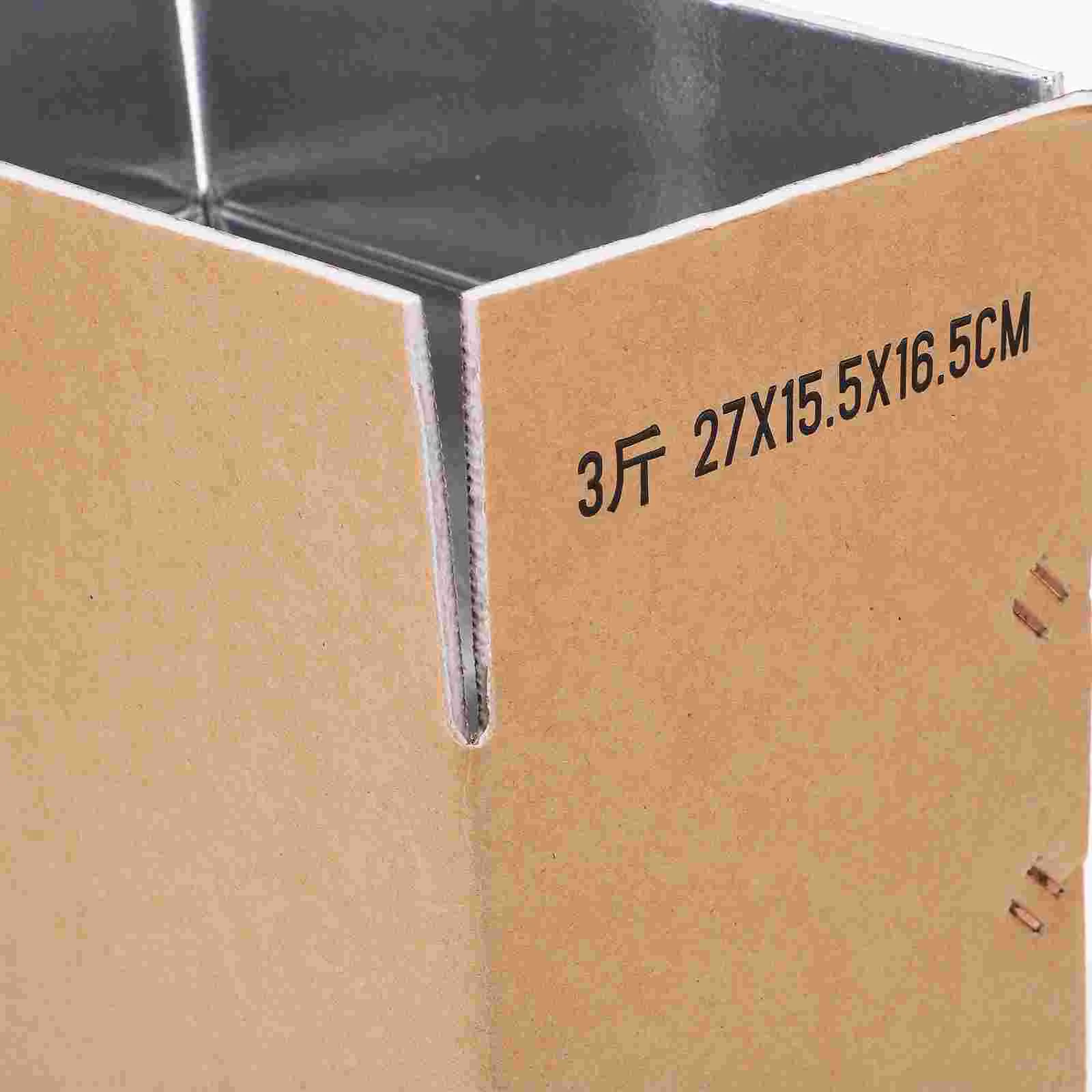 2 Pcs Transport Refrigerated Box Insulated Boxes Fruit Cold Food Shipping Foam Containers Packaging Aluminum Foil Small