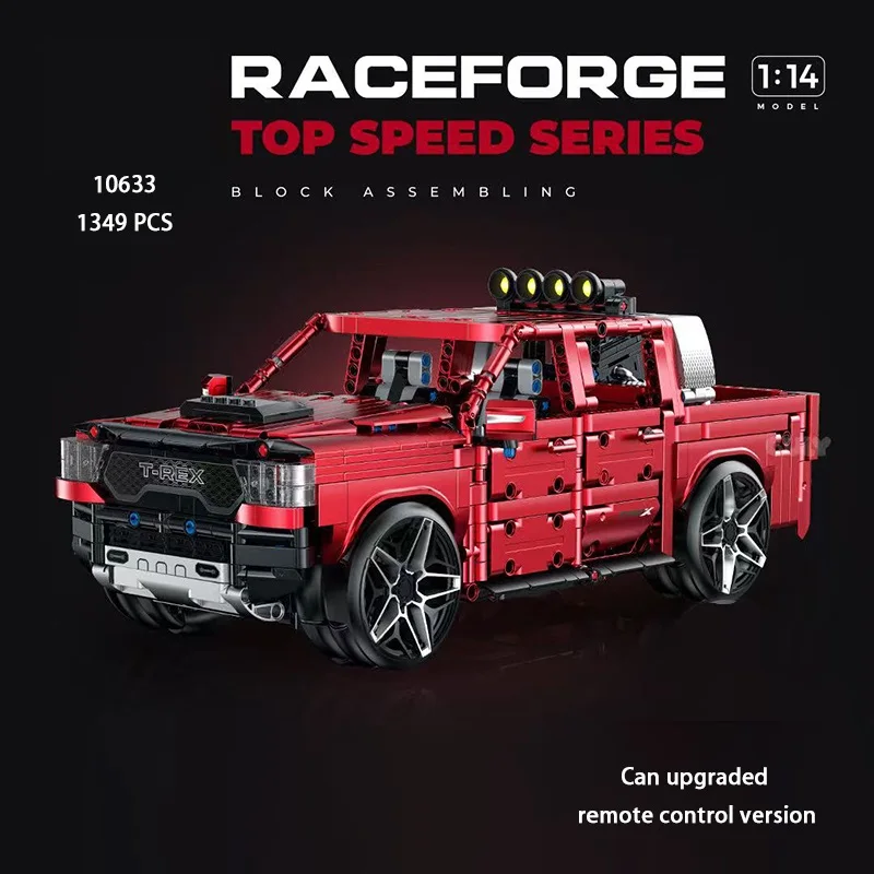 Meilleur vendeur10633 MOC technique RC SUV blocs de construction modèle pick-up briques assemblage jouets pour enfants coffrets cadeaux de noël