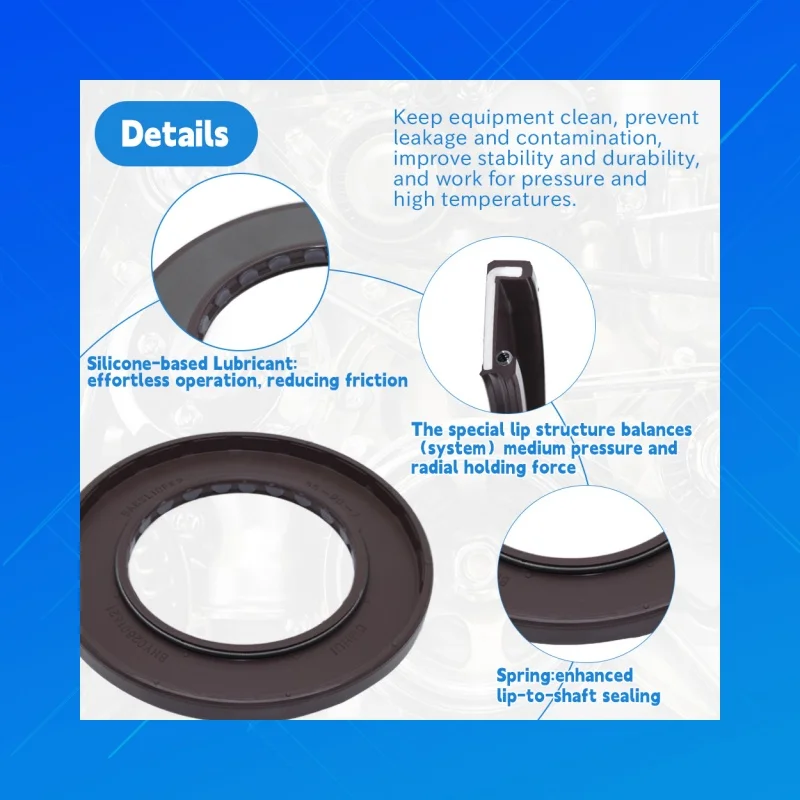 Size: 55x90x7mm. DMHUI High-quality FKM Oil Seal, Fit for Rexroth A4VG125,MS05 A4VG140 Hydraulic Pump, OEM: R902601821