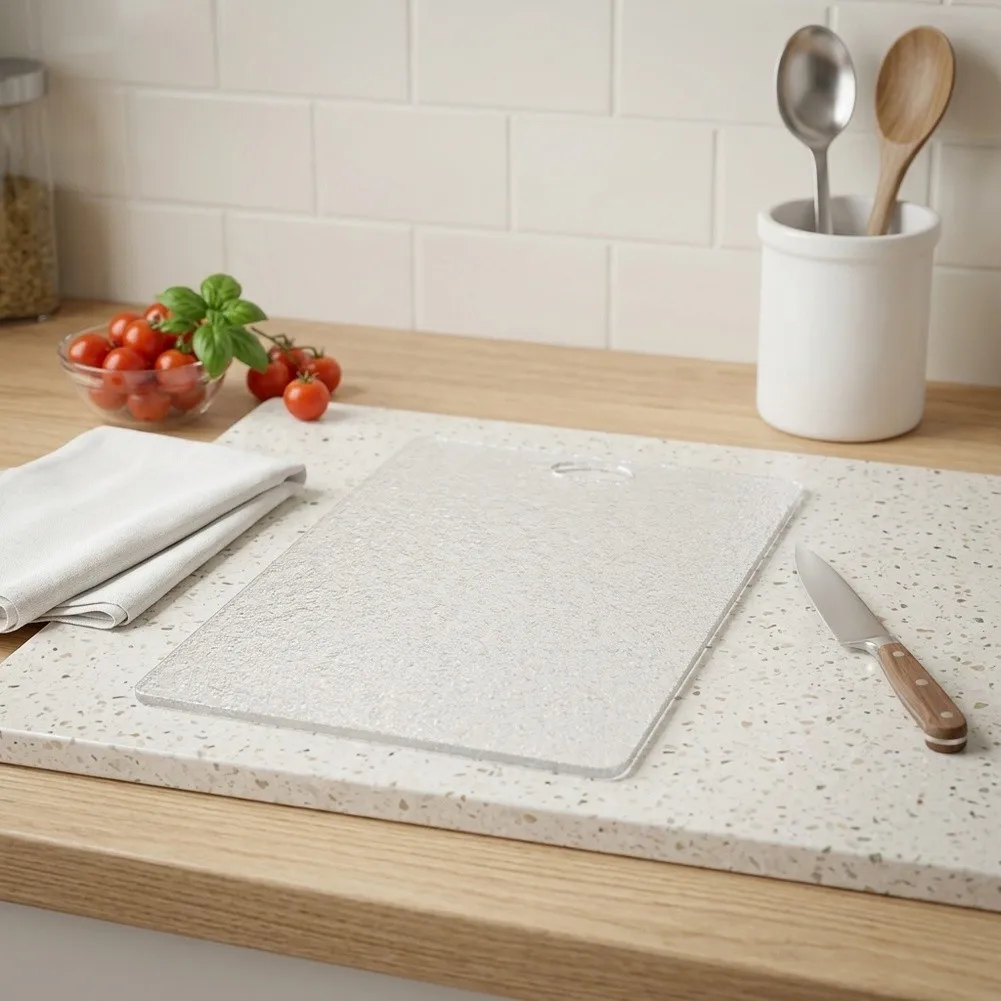 Portable Titanium Chopping Board for Indoor and Outdoor Use Rust Resistant Smooth Finish Facilitates Quick Cleaning Process