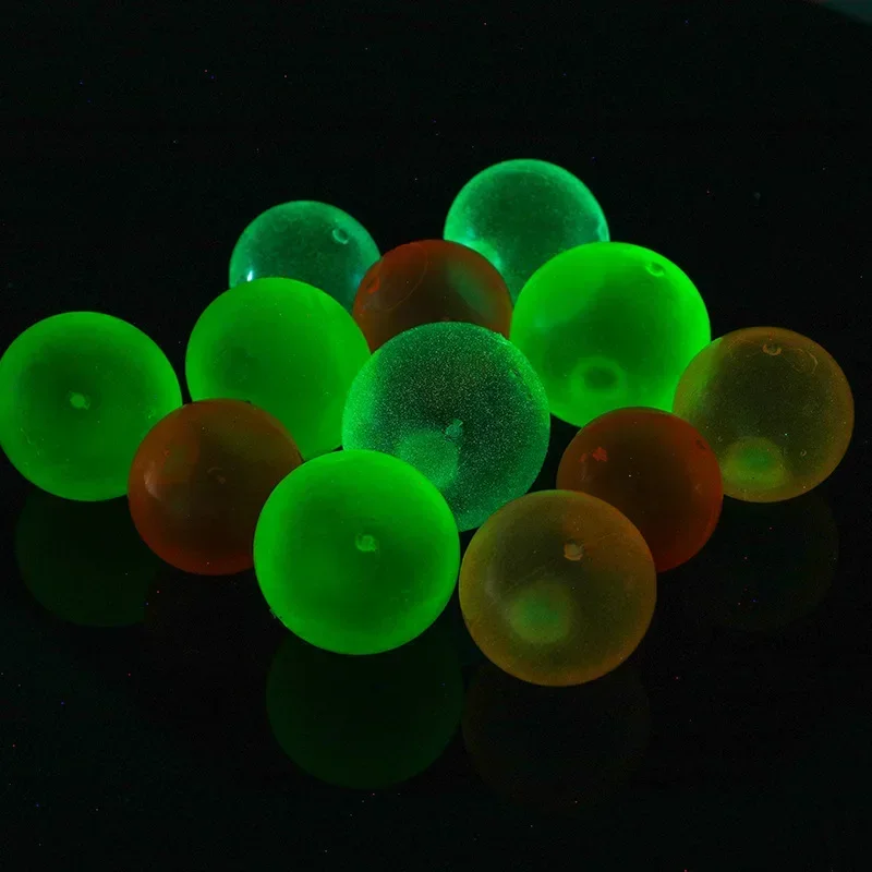 1-40PCSDecompression Glow-in-the-dark Bouncy Ball Sticky Wall Ball Stress Relief Vent Glow-in-the-dark Ball Suck Wall Toy Ball