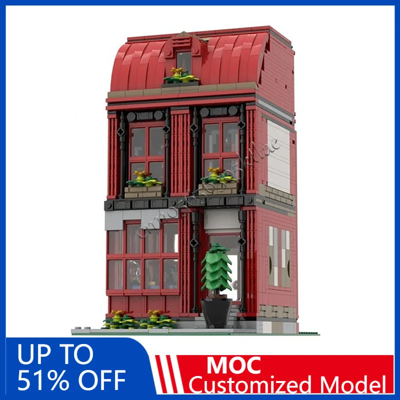 Nuovo 1441PCS Personalizzato MOC City Street Scena Unico Meccanico Modello di Casa Costruire Tecnologia FAI DA TE Mattoni di Montaggio Giocattolo Regali di Festa