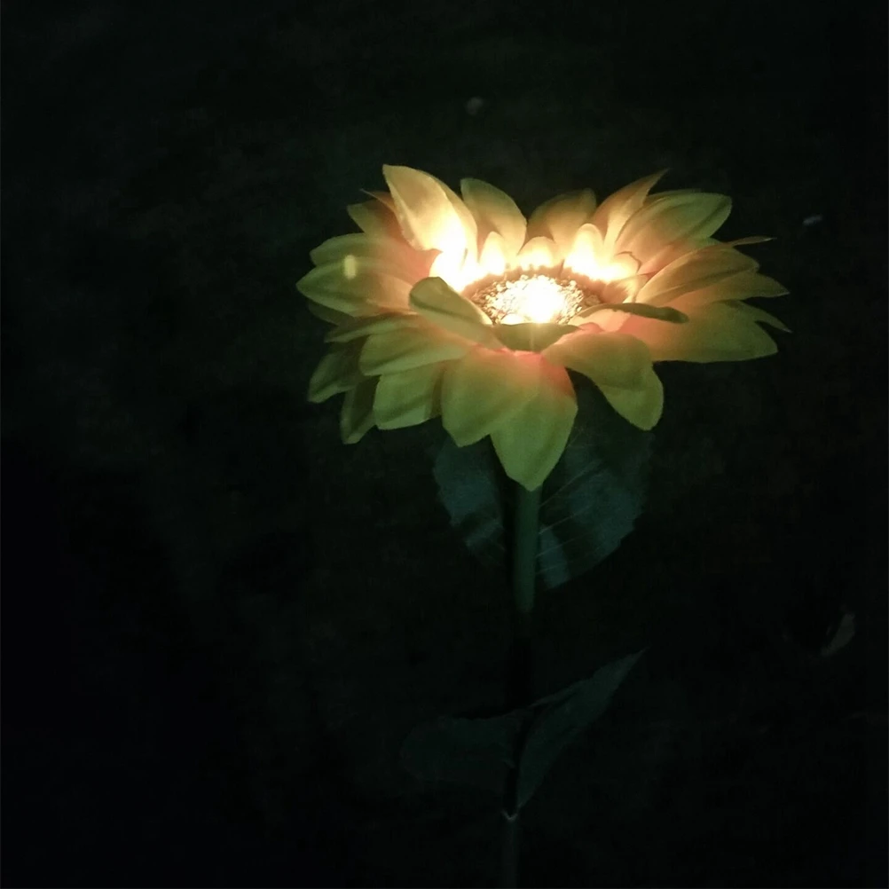 

Sunflower Lights Outdoor Lamp Garden Decoration Solar Panel Rechargeable Romantic Lawn Pathway Lighting Landscape Solar Lights