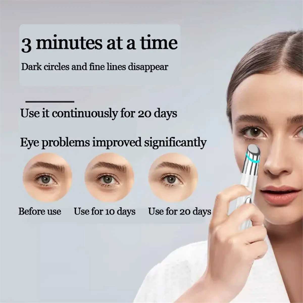 [NEW] Electric Massager Micro Vibration Eye Beauty Instrument for Relax Eye Dark Circles Eye Puffiness Eye Massage