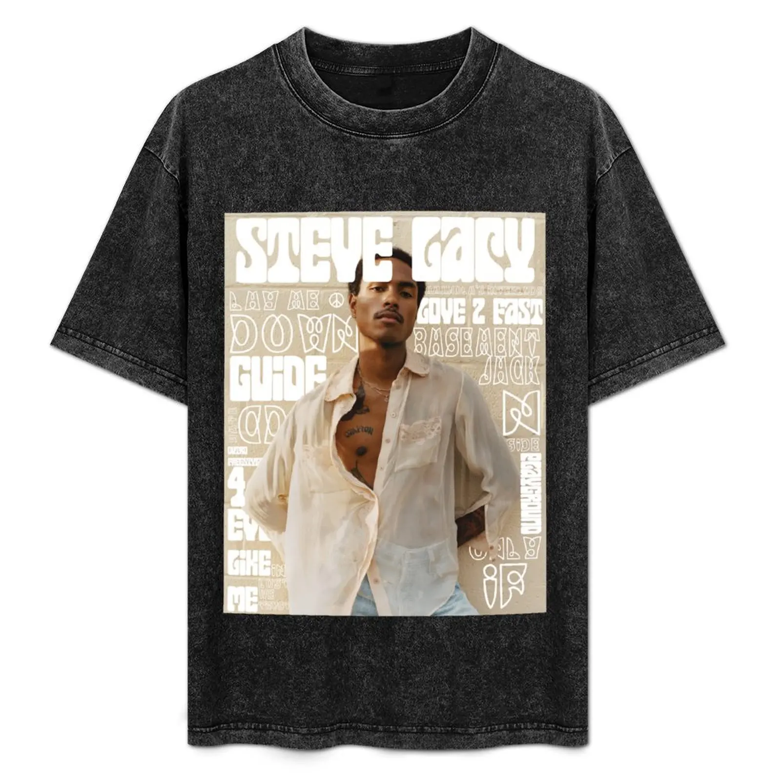 

Steve Lacy Tracklist Poster Apollo XXI T-Shirt quick drying Personalized t-shirt cotton man t-shirts T-shirts for men cotton