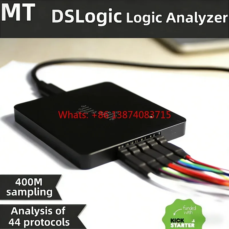 1PCS/LOT DSLogic Logic Analyzer 5x Saleae Bandwidth U2Basic High 400M Sampling 16 Channels U2Plus 100% New Original IN Stock