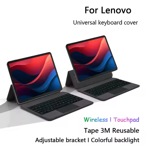 Universal Keyboard For Lenovo Xiaoxin Pad 2024 Tab M11 Tablet Cover For Tab P11 Pro 11.5" J606F Touchpad Backlit Keyboard Stand