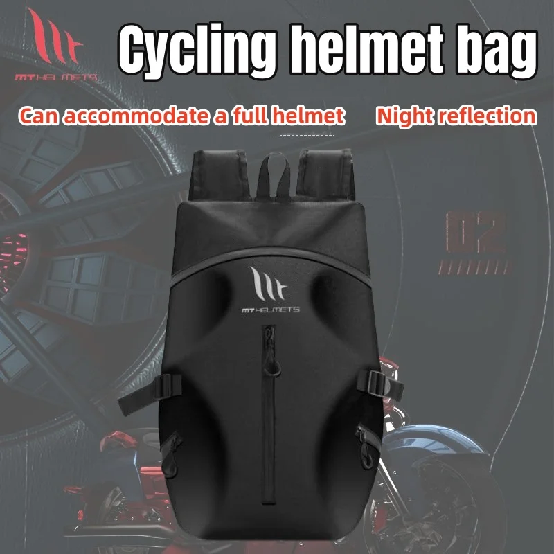 

Riding Backpack Motorcycle Helmet Bag Backpack Motorcycle Rider Bag Waterproof Travel Bag Large Capacity Night Reflection