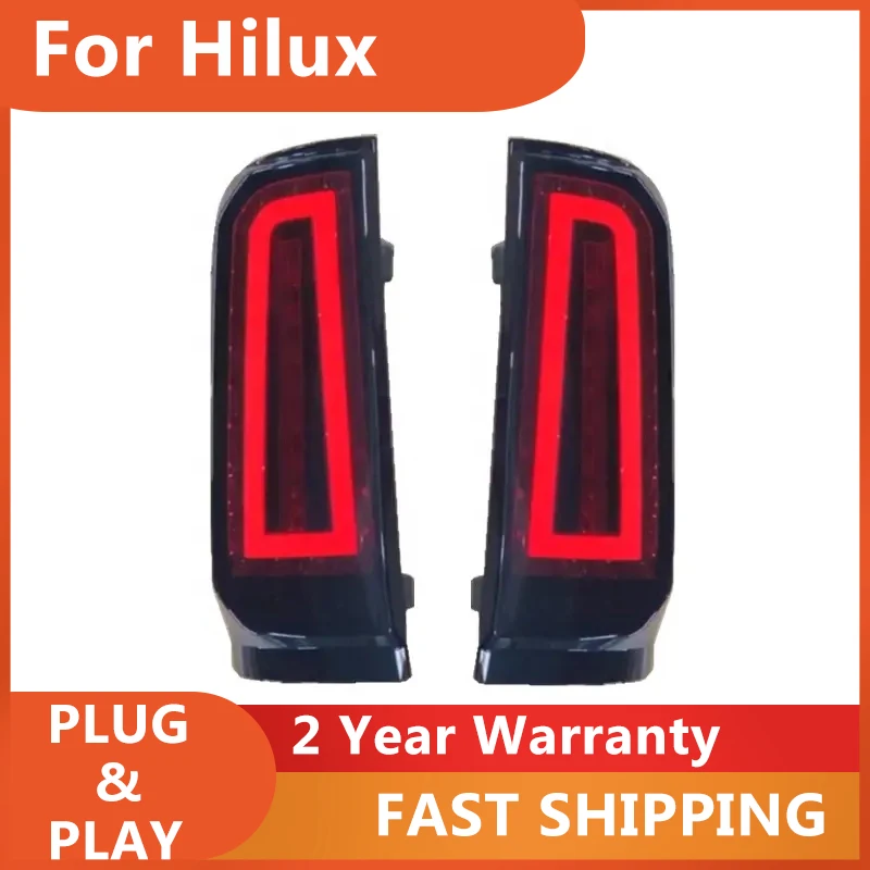 

Car Accessories for Toyota Hilux Tail Lights 2015-2021 Hilux Rear Light DRL Fog Brake Turn Signal Reversing