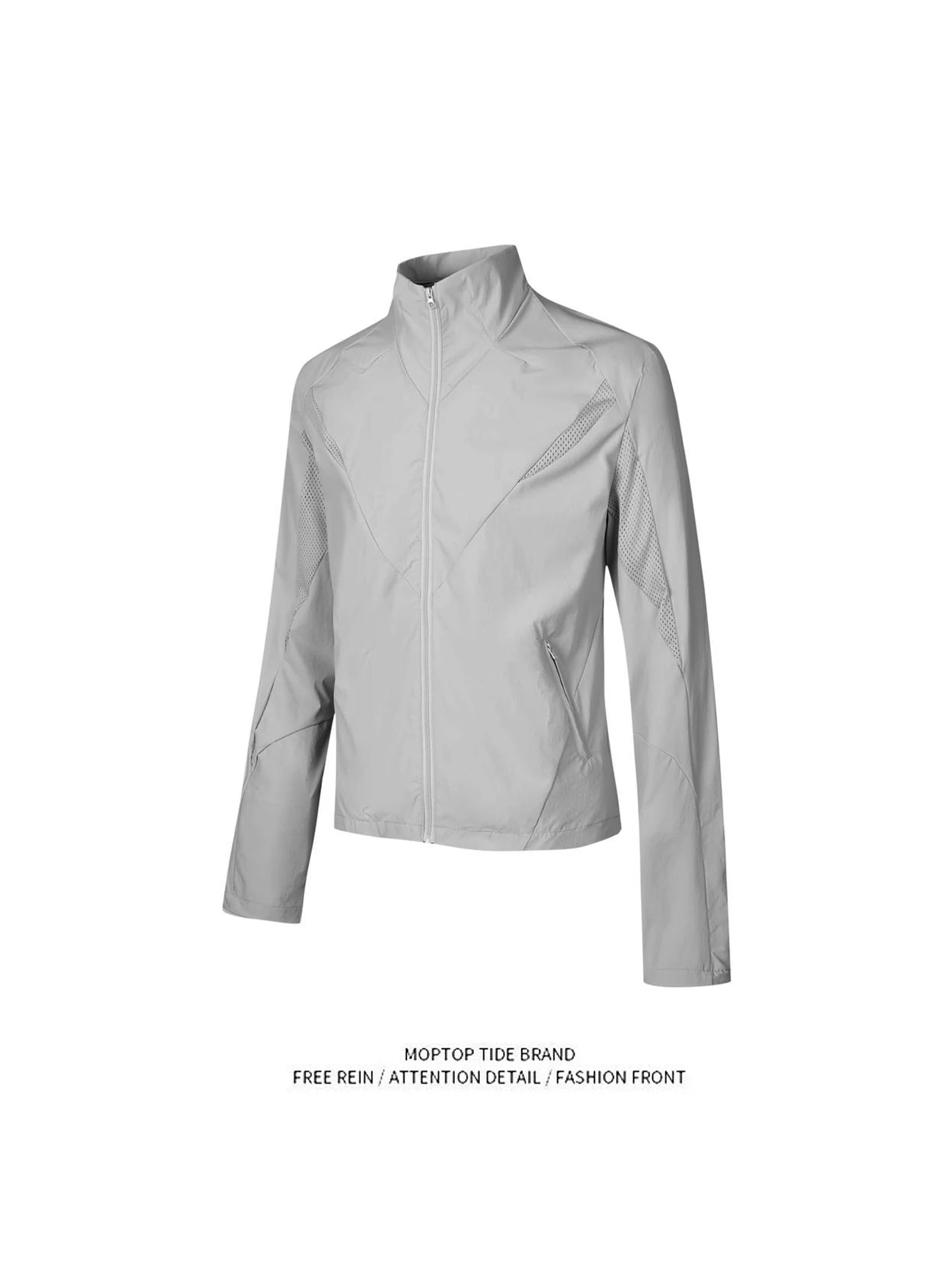 

Защита от солнца, повседневная легкая длинная пряжа с воротником-стойкой, спортивная одежда для бега, уличная одежда для похудения, оригинальная пряжа, неисправностей...