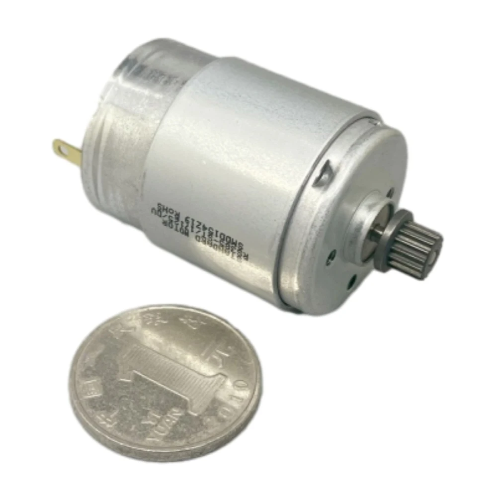 

385-17125 DC Carbon Brush Motor DC5-24V 8700 RPM Low Noise High Torque DC Motor with Wheel Printer Office Equipment Motor