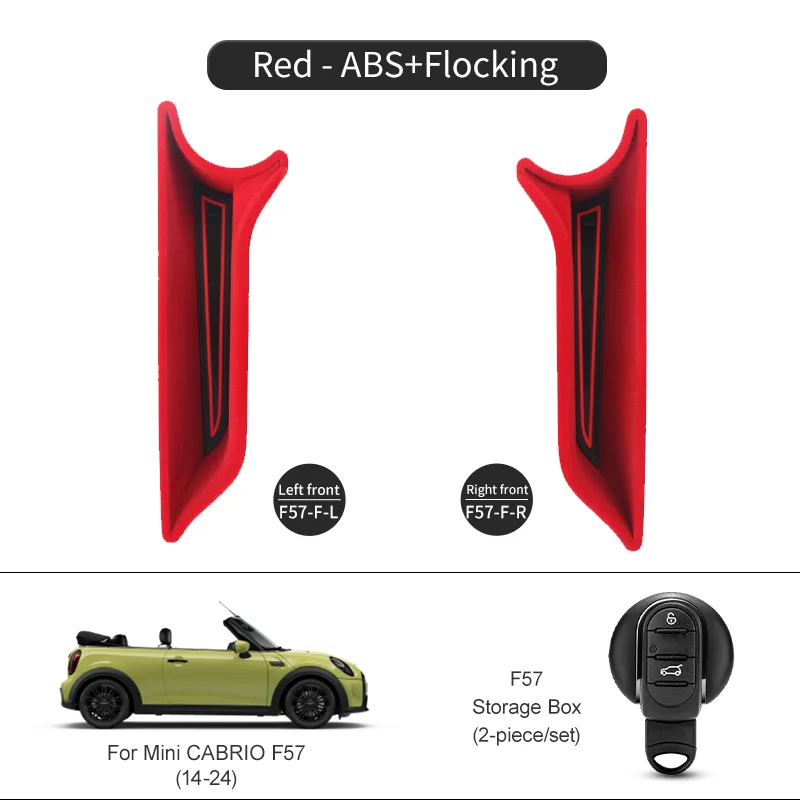 ミニクーパーF55/F56/F57用ドアアームレスト収納ボックス