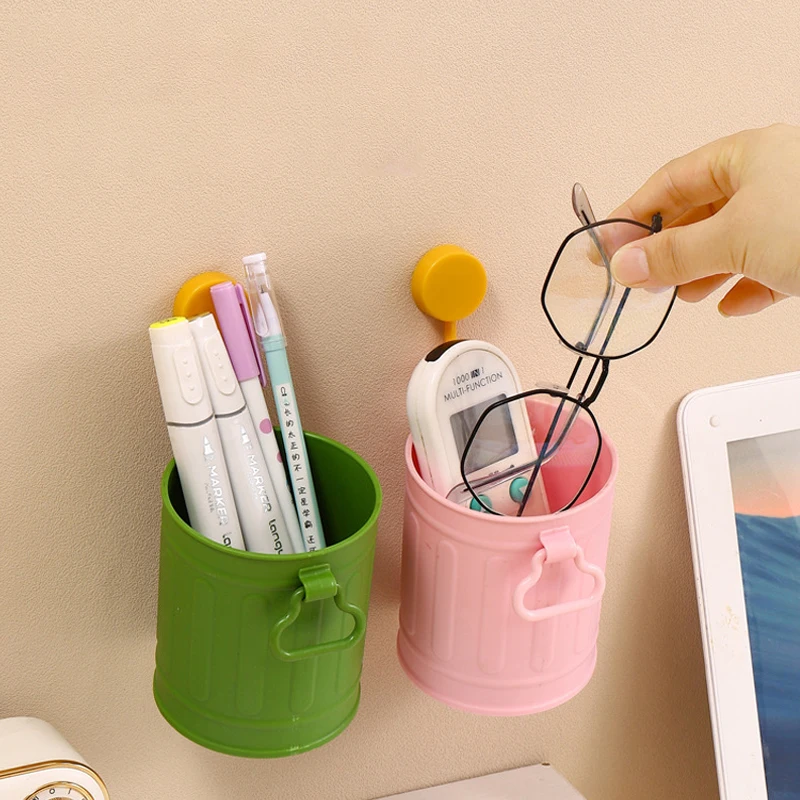 Makeup Brush Container Cute Simple Pen Holder Storage Tube Retro-style Desk Organizer Pen Organizer Box