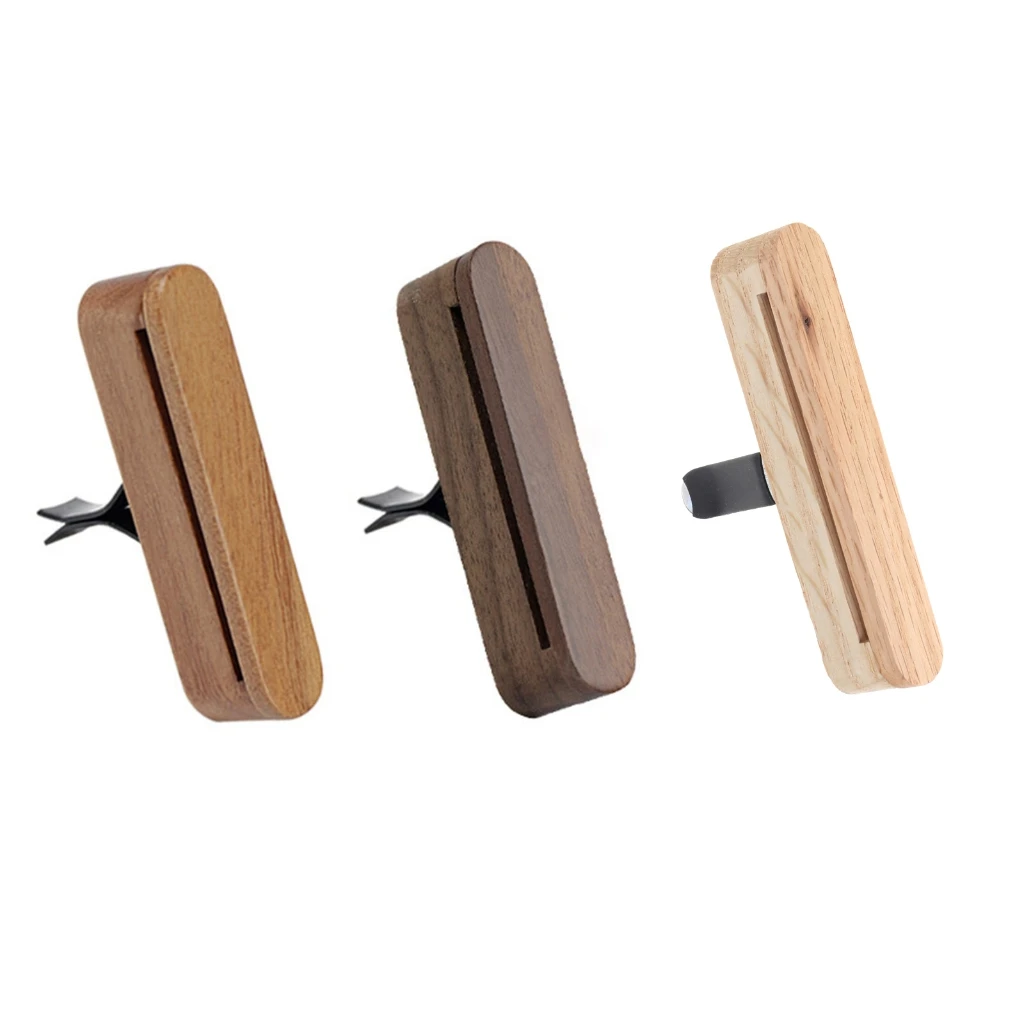 

1PC Long Lasting Wood Car Air Fresheners Vent Clip Designs Car Interior Fragrances for A Natural & Safe Aromatic Journey