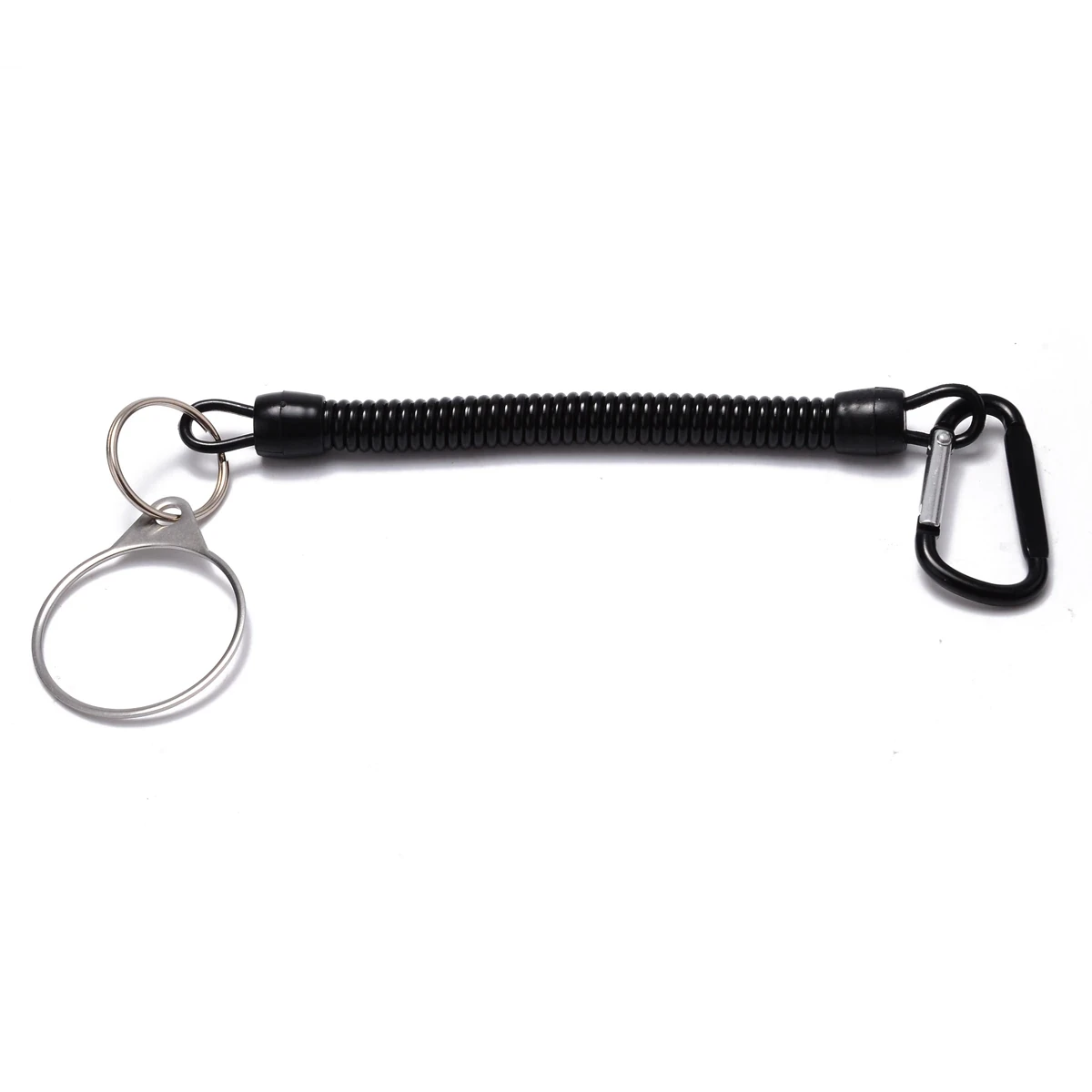 50pcs Metal detector accessories, mountaineering buckle anti loss spring rope