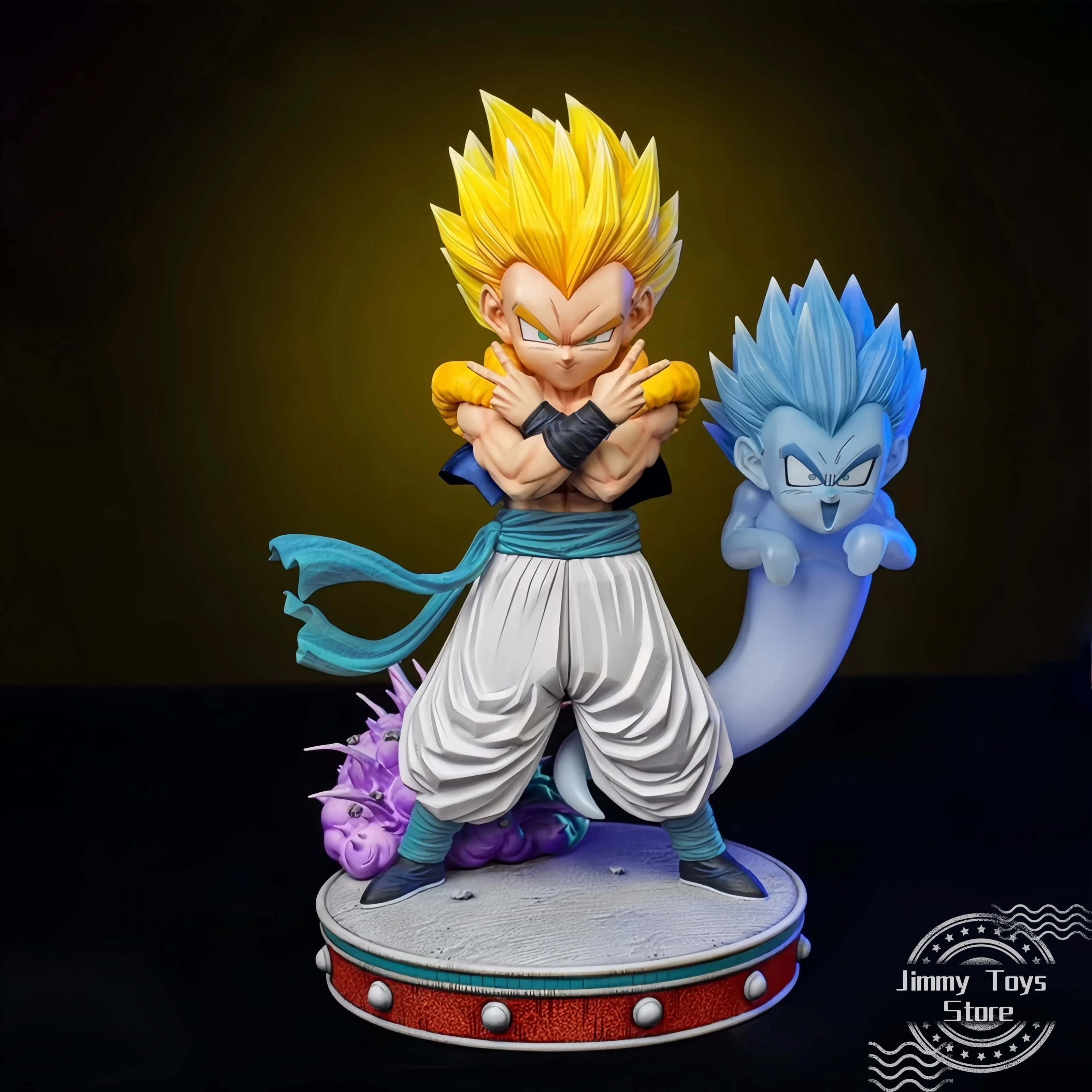 25cm anime dragon ball figura super gotenks estatueta super saiyan pvc gk estátua figura de ação modelo crianças bonecas presente brinquedos