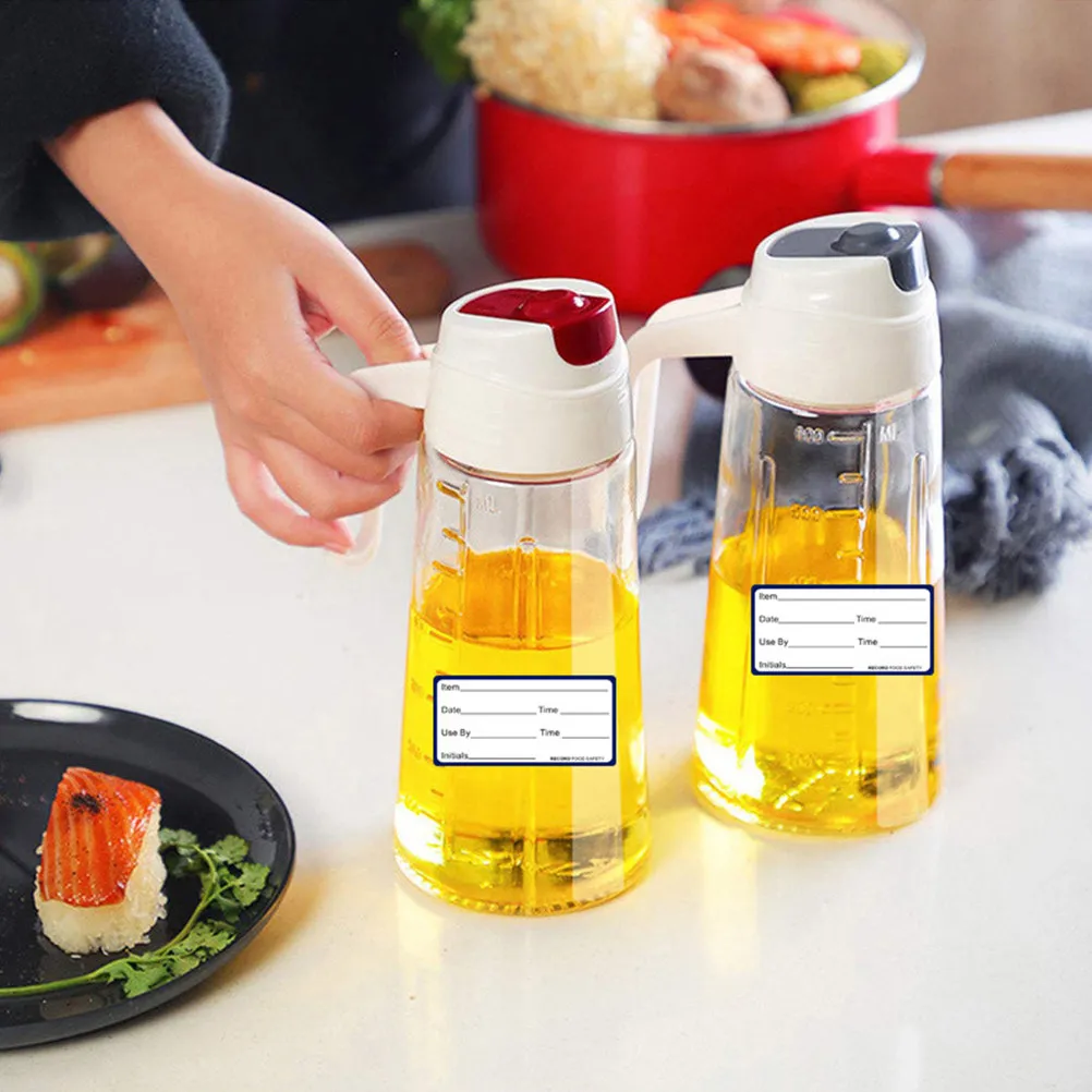 

2 Rolls Food Date Stickers Writable Refrigerator Freezer Labels for Food Storage Tracking Expiration Dates Contents Grocery Home