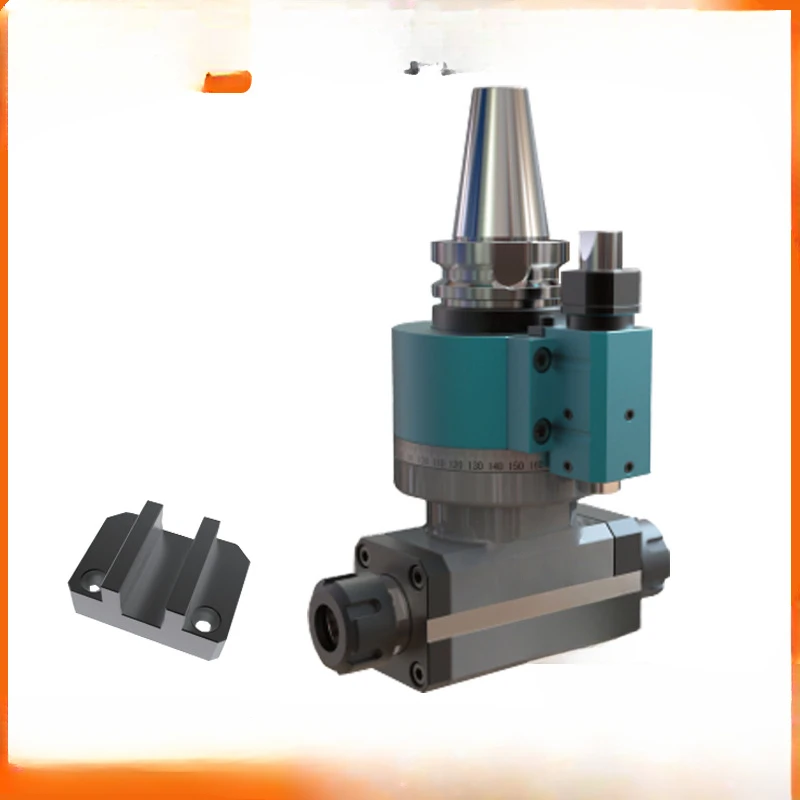 Dual output side milling head BT40 BT50 AG90-ER25X2-170 angle head cross milling head