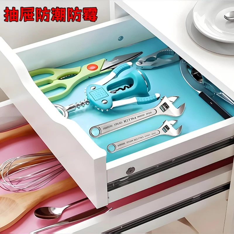 EVA Thickened Printed Desk Mat Cabinet Shoe Cabinet Drawer Moisture-proof Mold-proof Mat Easy Clean Waterproof Oil Proof Kitchen