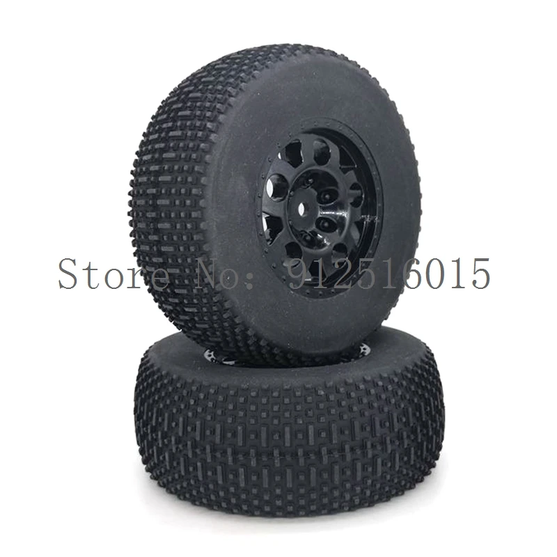 4pcs RC 1/10 Short Course Tire Tyre Set 12mm hex SC Tire For TRAXXAS SlASH 210043+110015 6 7