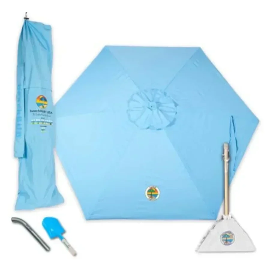 

ALL-IN-ONE BEACH UMBRELLA SYSTEM. Includes ULTRA Base compliant with the ASTM F3681-24 Beach Umbrella Safety Standard