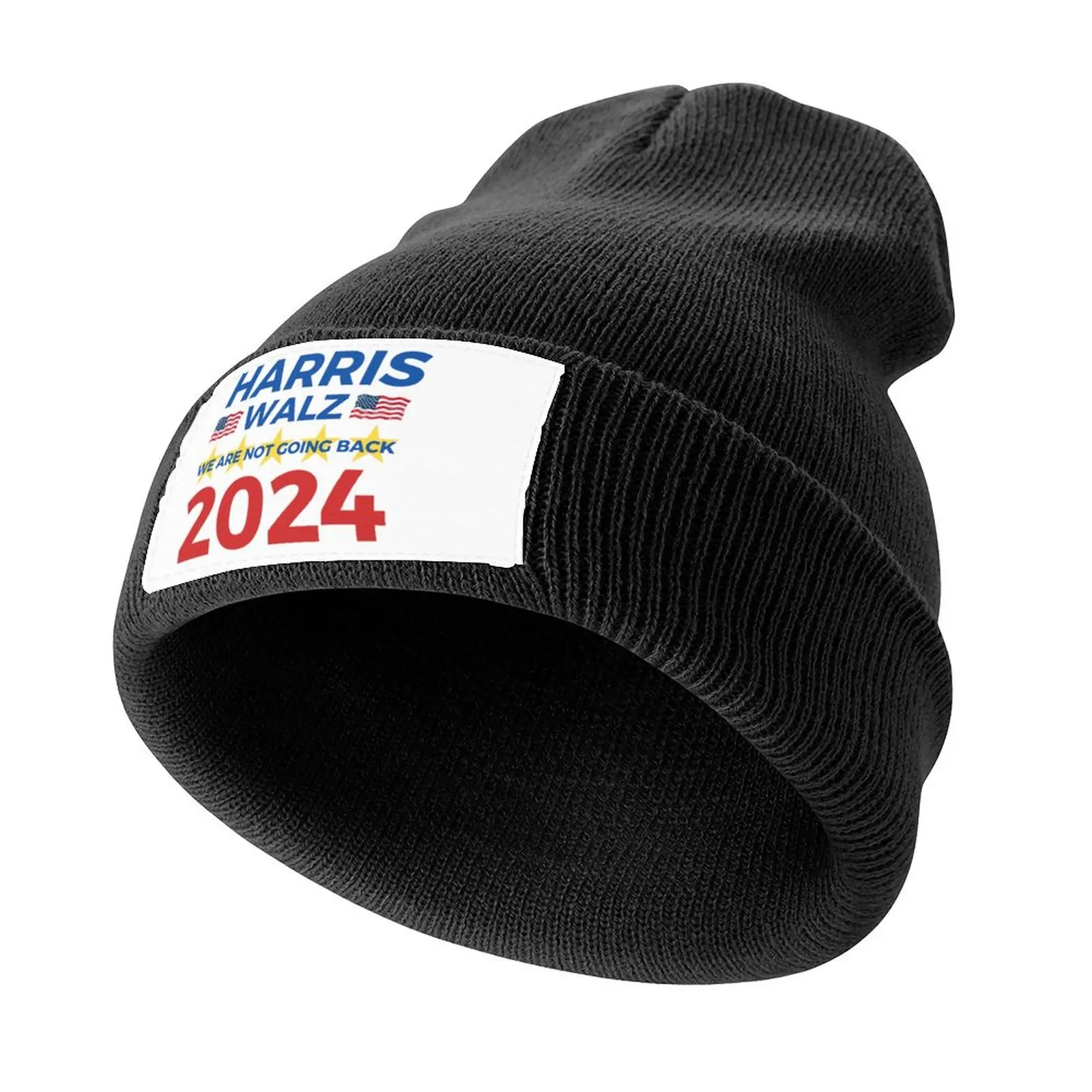 Harris Walz 2024: We Are Not Going Back Knitted Cap Big Size Hat Luxury Man Hat Sports Cap Icon Golf Wear Men Women's