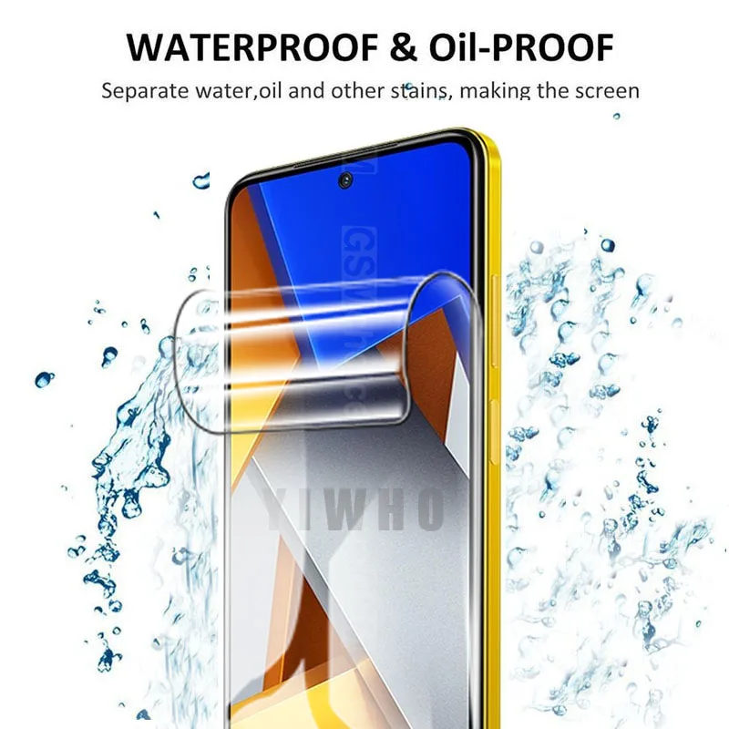 Hydrogel Film For Xiaomi Poco M4 Pro 4G Glass Screen Protector Poco M4 Pro 5G Tempered Glass Protective Film Poco X4 Pro NFC X3