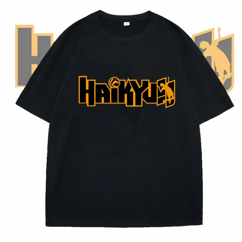 

Аниме Camisa Haikyuu MangaShoyo Hinata футболка летние футболки с коротким рукавом модная спортивная повседневная футболка футболка большого размера топы