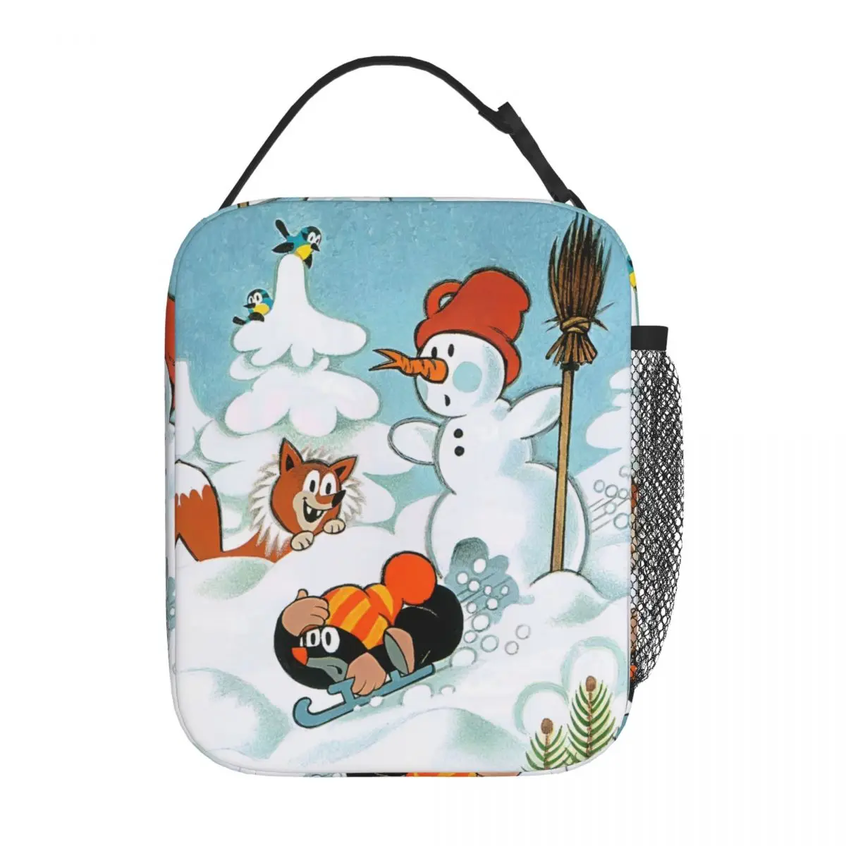 The Little Mole Insulated Lunch Bags Leakproof Cartoon Friends Winter Lunch Container Cooler Bag Lunch Box Tote Food Storage Bag