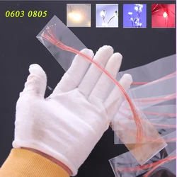 5pcs 0.1mm 0603 0805 3V Smd Led Lamp HO N OO Scale Pre-Soldered Wires 20CM For Railway Train Layout/Diy Model Making/Cars/Robots