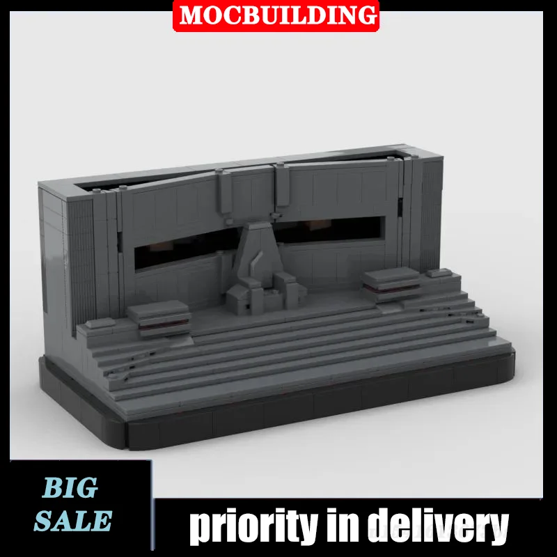 MOC Castle Throne Model Building Block Assembly Cave DIY Space Wars Collection Toy Gift