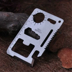 Llavero multifunción al aire libre, herramienta EDC de rescate, abridor de tarjetas, Gadgets multiusos, BILLETERA, cuchillo, herramienta de Camping