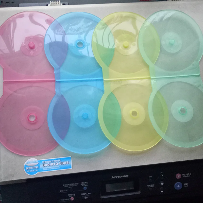 1PC 収納ボックス 12.5 センチメートル透明プラスチックラウンドディスクケース CD ケース肥厚 CD DVD ディスクボックス