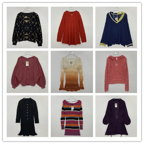 

Винтажный вязаный свитер ручной работы с запахом на плечах, летний универсальный свитер с цветочной вышивкой, длинный свитер свободного покроя свека