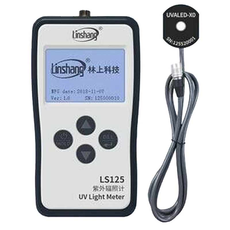 Linshang UVALED-X0 Probe UVA LED Sensor for LS125 UV Power Meter Test Intensity and Energy of UV LED Point Light UV Curing