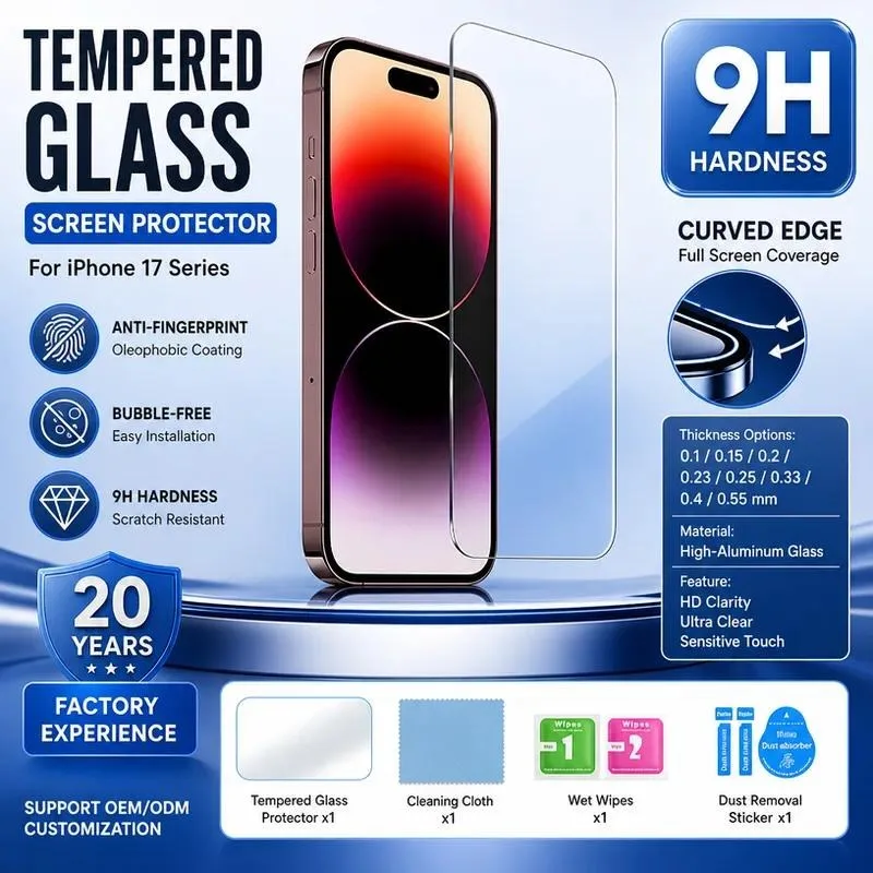 2pcs for Apple iPhone 16 15 14 Tempered Glass Screen Protector Full Coverage HD Clear Anti Fingerprint Matte Privacy Film Custom