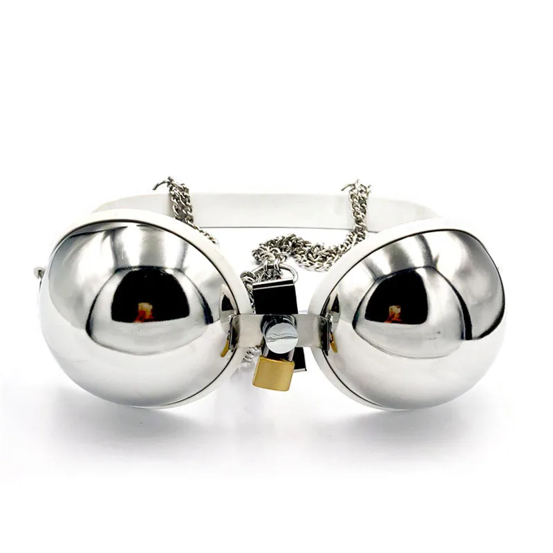 Adjustable Bust Female Chastity bra Cup Breast Bondage Belts strapless Metal Brassiere Sexy Lingeries Adult Women Sex Toys