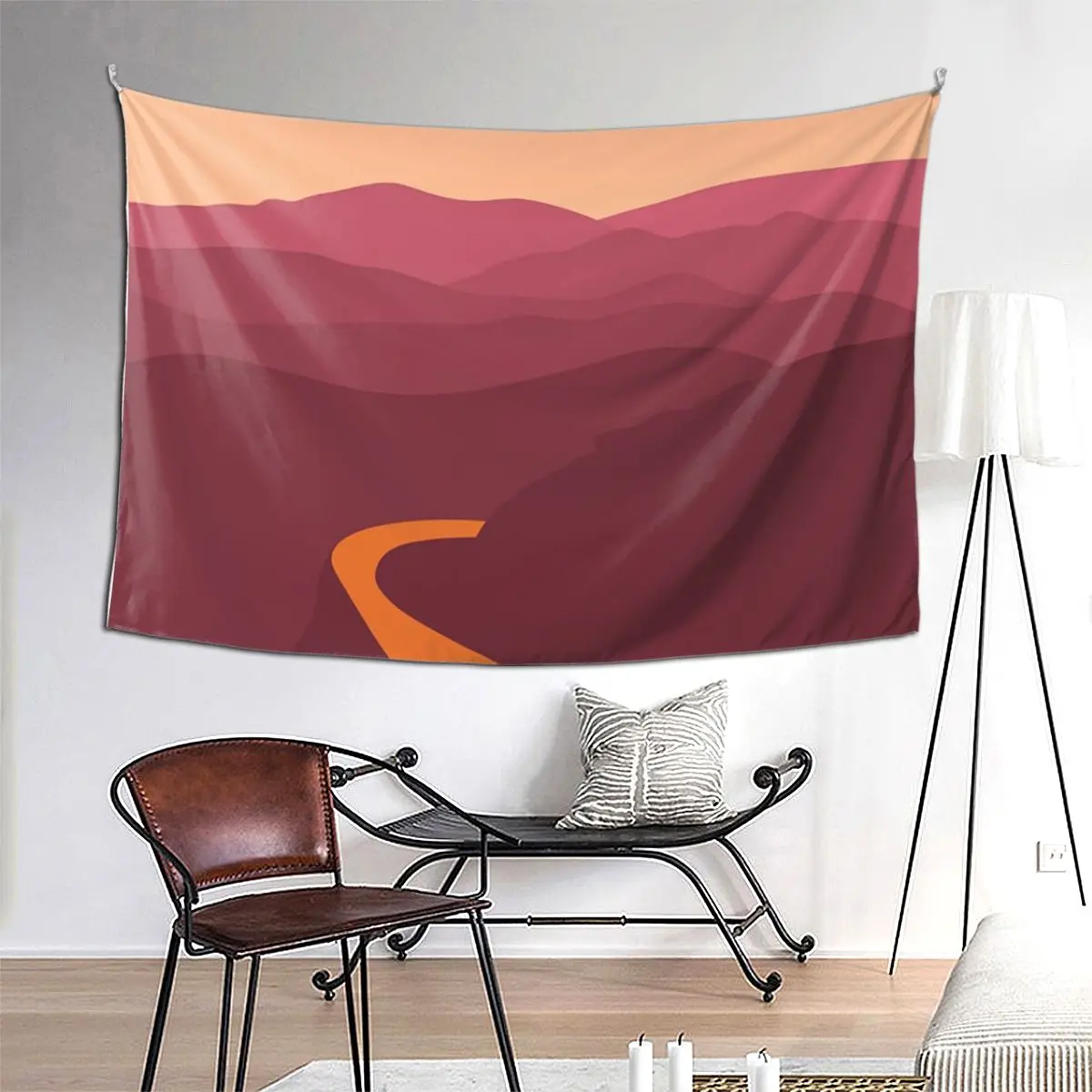 

Blacksburg Mountain Range Tapestry Hippie Wall Hanging Aesthetic Home Decor Tapestries for Living Room Bedroom Dorm Room