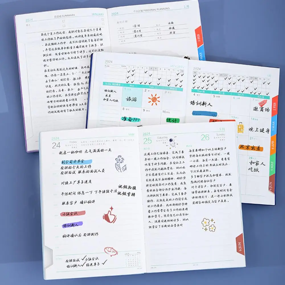 強力なバインディングラインプリント、オフィス、ビジネス、学生、滑らか、日記、2022ページとのホリデーノートブック