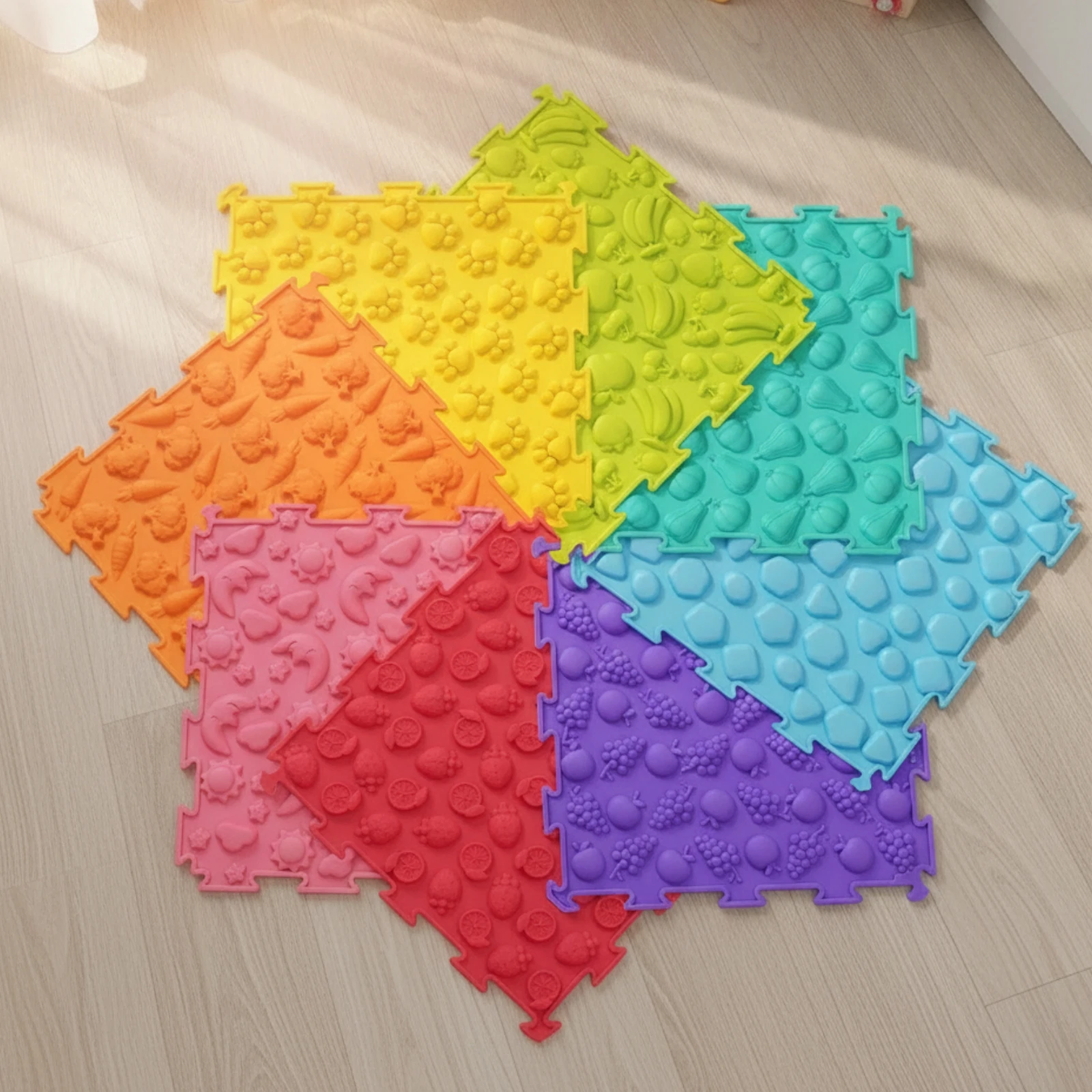 8-pieces-tactile-sensory-tile-interlocking-sensory-mat-with-puzzle-edges-foot-massage-mat-soft-textured-play-pad-raised