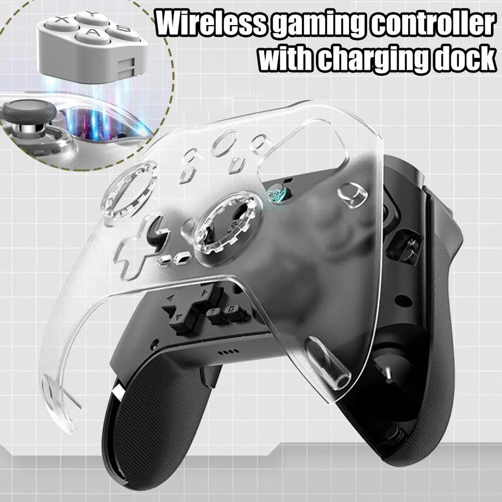 Z04 Wireless Game Controller With Magnetic Charging Base, Dual Hall Six-axis Somatosensory For Android/iOS/PC/TV M8B5