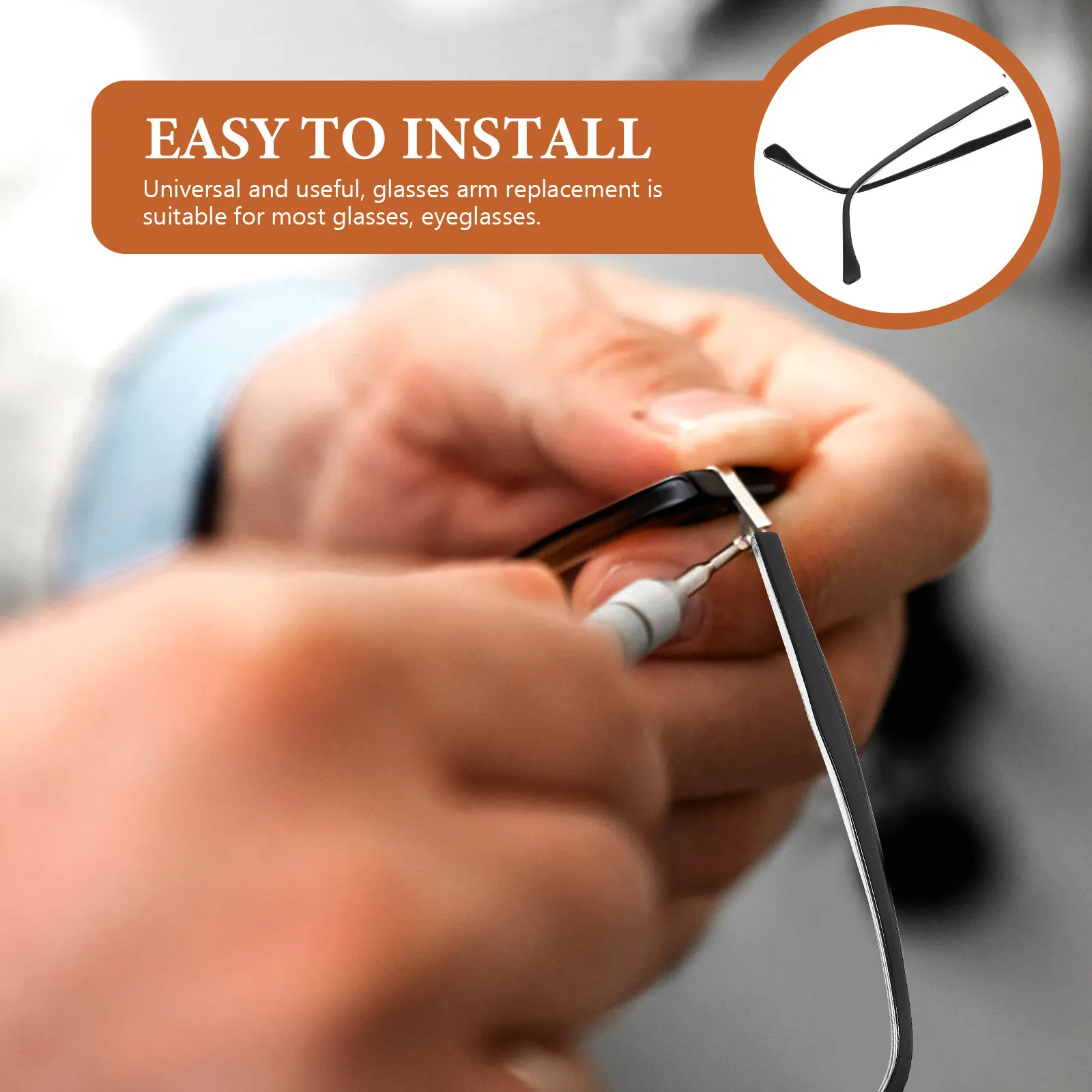 

Комплект металлических дужек для очков, прочные универсальные сменные дужки для ремонта очков, аксессуары для оправ