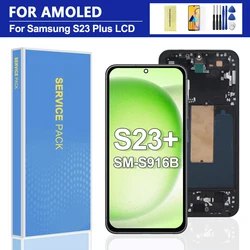 Para Samsung S23 plus 5G AMOLED pantalla LCD reemplazo de pantalla táctil Digital para modelo G916 SM-S916B Compatible