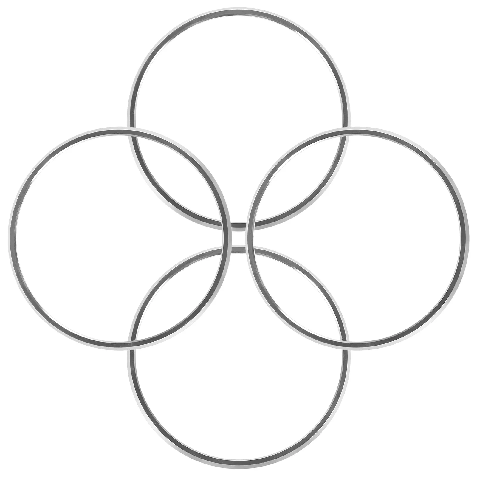 

4 шт., накладка на вентиляционное отверстие из алюминиевого сплава, декоративные кольца для автомобиля, прочные полированные вентиляционные крышки для кондиционера, совместимые с Glk