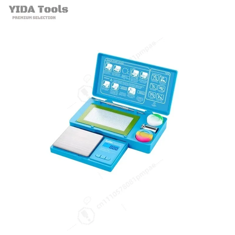 YIDA 3D Digital Scale Kit, Portable Weighing Scale With Calibration Weights, Custom DIY Pattern Weighing Tool & Storage Box