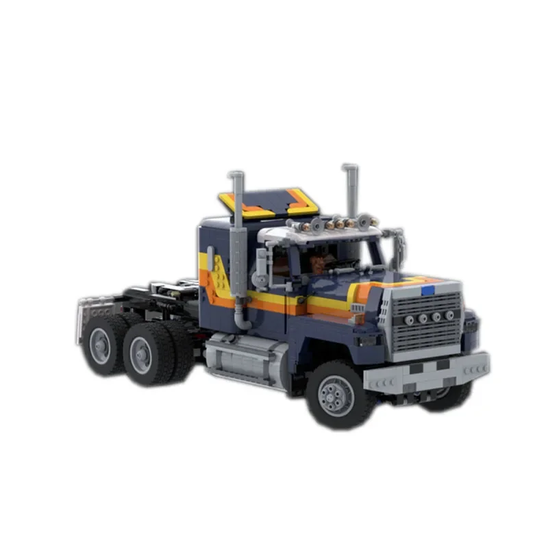 MOC-198339 Cargo Transport Truck 1:17 LTL9000 6x6 Sleeper Edition Building Block Model 2442 Parts Boy Kids Birthday Toys Gifts